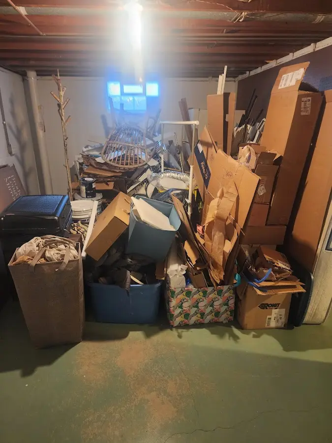 Roll-off dumpster container at job site for 8 Yard Dumpster Rental in San Francisco